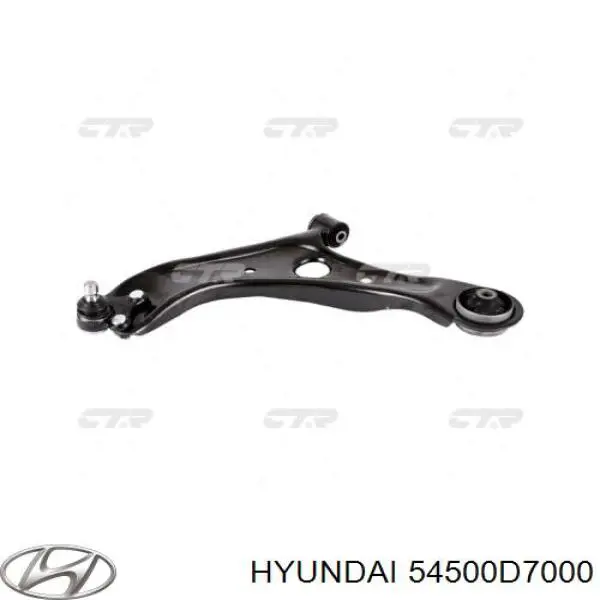54500D7000 Hyundai/Kia barra oscilante, suspensión de ruedas delantera, inferior izquierda
