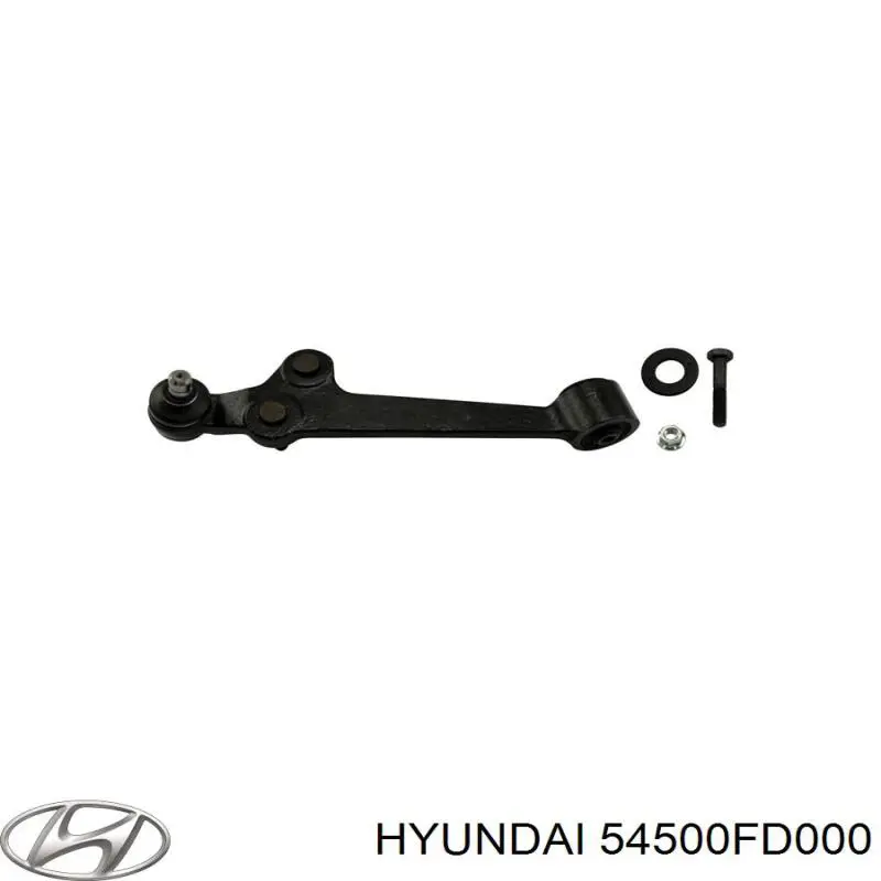 54500FD000 Hyundai/Kia barra oscilante, suspensión de ruedas delantera, inferior izquierda