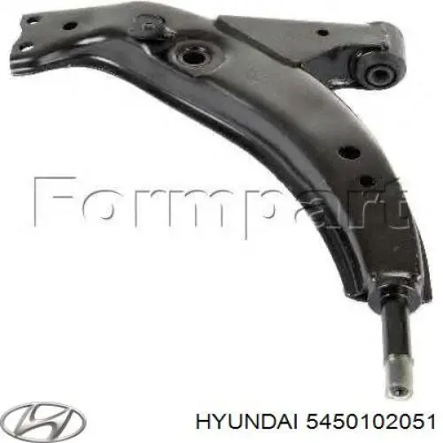 5450102051 Hyundai/Kia barra oscilante, suspensión de ruedas delantera, inferior derecha