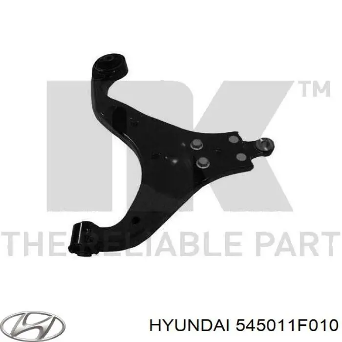 Brazo inferior derecho de la suspensión delantera Hyundai/Kia 545011F010 precio, desde 66,53 EUR