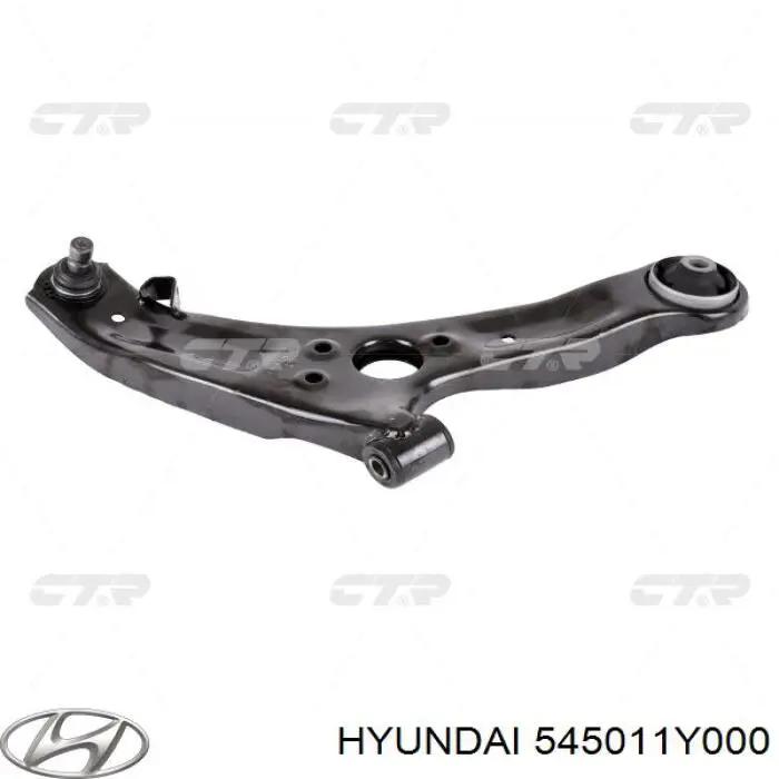 545011Y100 Hyundai/Kia barra oscilante, suspensión de ruedas delantera, inferior derecha