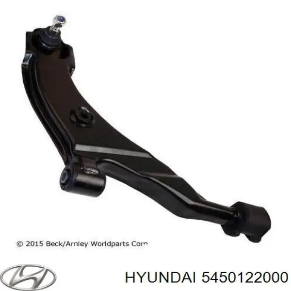 5450122000 Hyundai/Kia barra oscilante, suspensión de ruedas delantera, inferior derecha