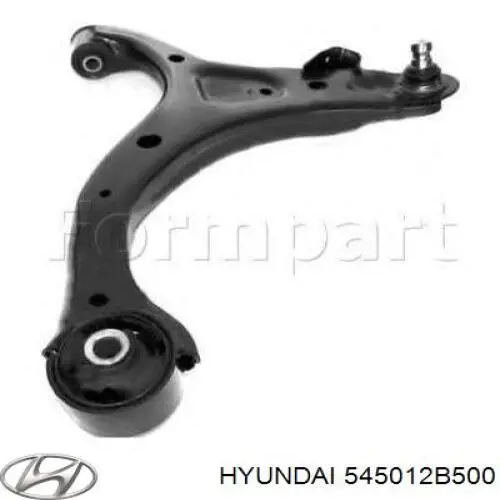 545012B500 Hyundai/Kia barra oscilante, suspensión de ruedas delantera, inferior derecha