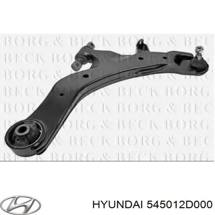 545012D000 Hyundai/Kia barra oscilante, suspensión de ruedas delantera, inferior derecha