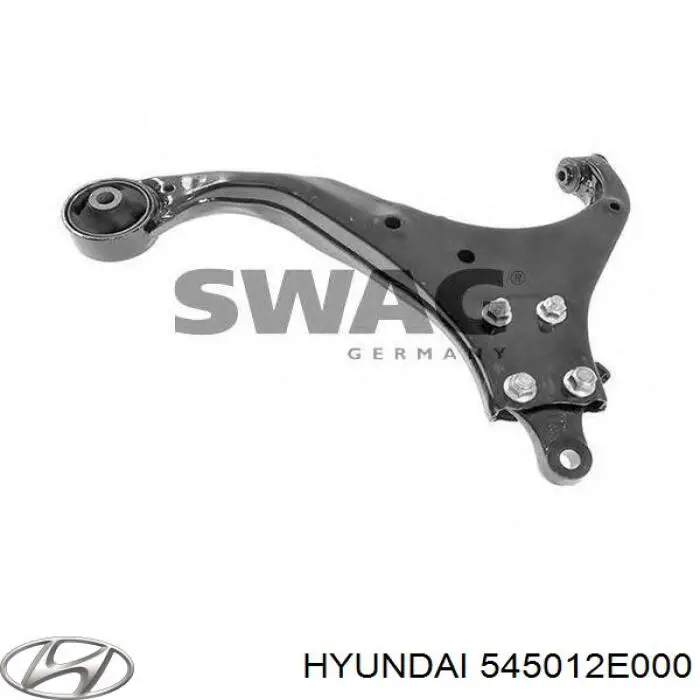 545012E000 Hyundai/Kia Brazo inferior derecho de la suspensión delantera