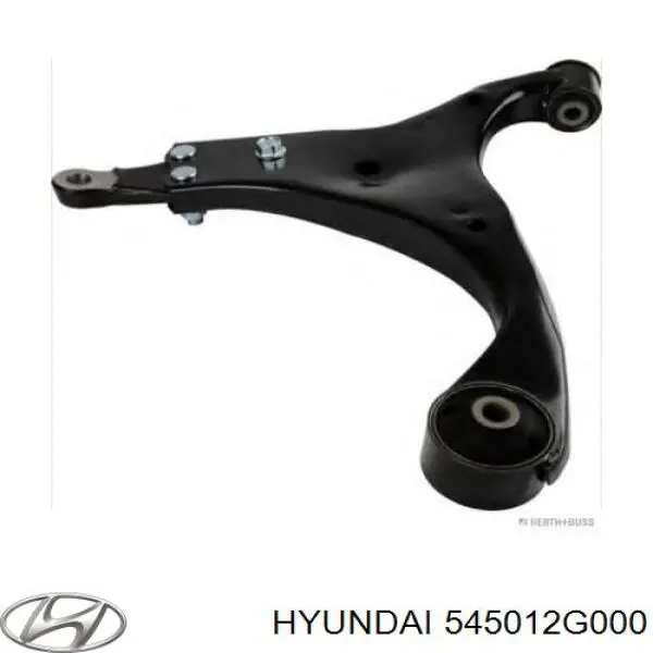 545012G100 Hyundai/Kia barra oscilante, suspensión de ruedas delantera, inferior derecha