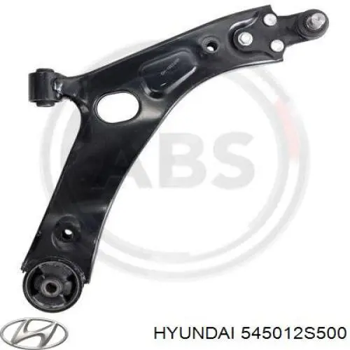 545012Y001 Hyundai/Kia barra oscilante, suspensión de ruedas delantera, inferior derecha