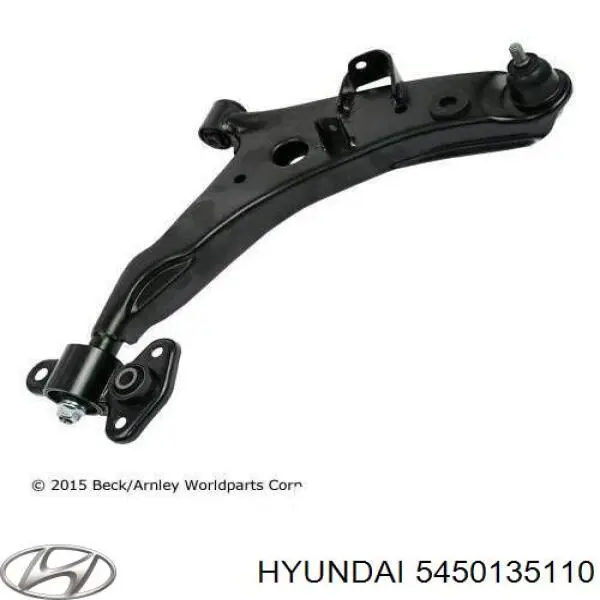 5450135110 Hyundai/Kia barra oscilante, suspensión de ruedas delantera, inferior derecha