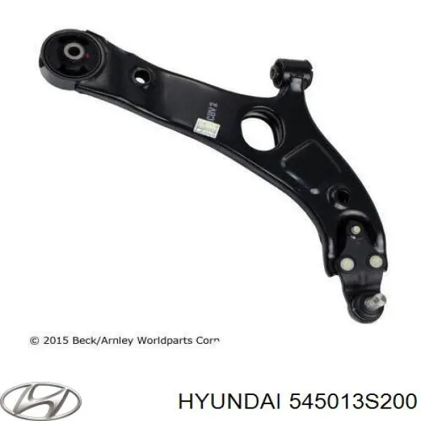 Brazo inferior derecho de la suspensión delantera Hyundai/Kia 545013S200 precio, desde 92,81 EUR