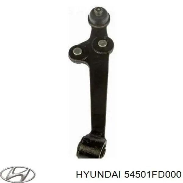 54501FD000 Hyundai/Kia barra oscilante, suspensión de ruedas delantera, inferior derecha
