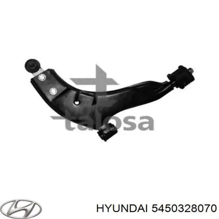 5450128071 Hyundai/Kia barra oscilante, suspensión de ruedas delantera, inferior derecha