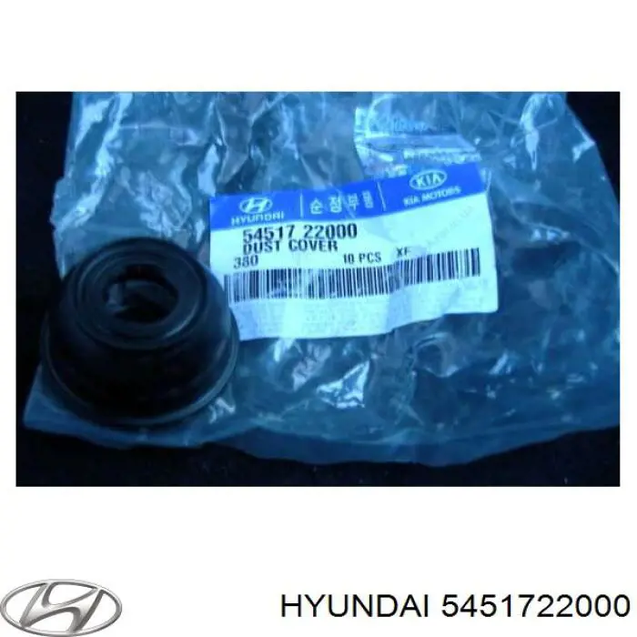 Guardapolvo de rótula inferior 5451722000 Hyundai/Kia
