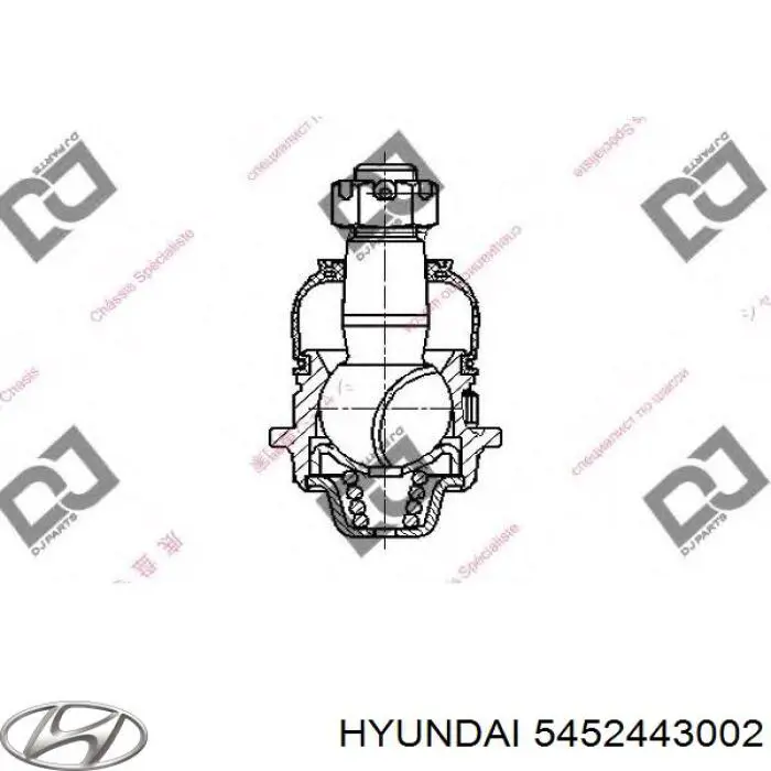 5452443002 Hyundai/Kia rótula de suspensión inferior