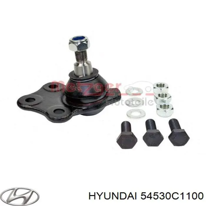 54530C1100 Hyundai/Kia rótula de suspensión inferior derecha