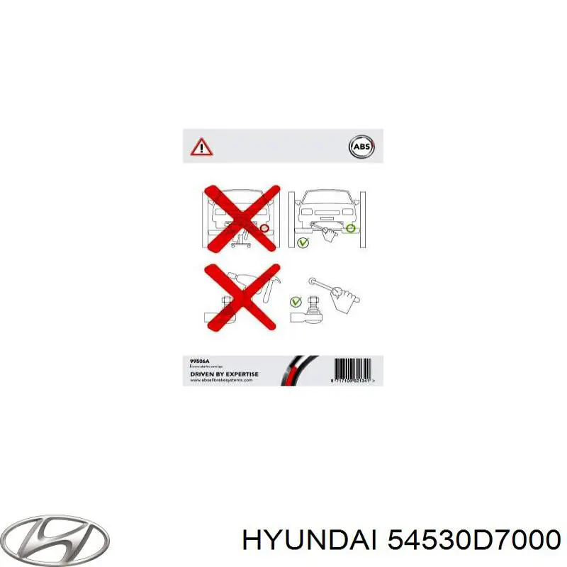 Rótula de suspensión inferior izquierda Hyundai/Kia 54530D7000 precio, desde 15,58 EUR