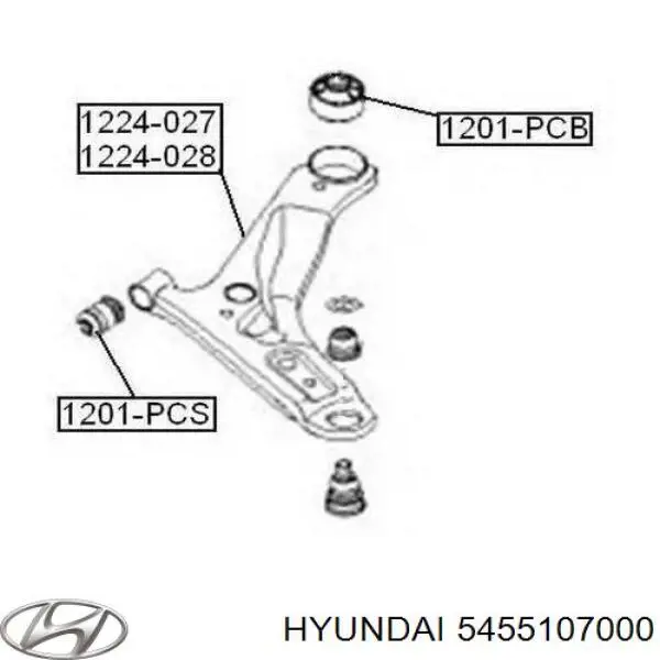 Comprar 5455107000 Hyundai/Kia Silentblock