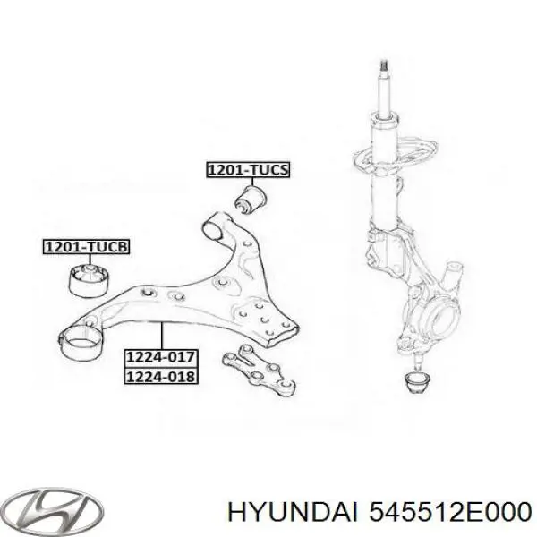 Comprar 545512E000 Hyundai/Kia Silentblock