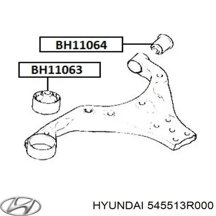 Silentblock suspension Hyundai/Kia 545513R000