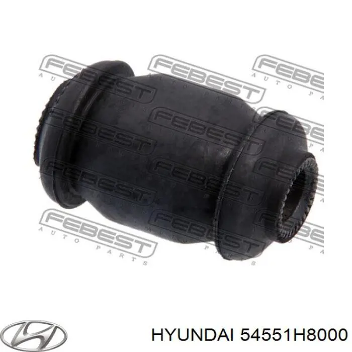 54551h8000 Hyundai/Kia silentblock de suspensión delantero inferior
