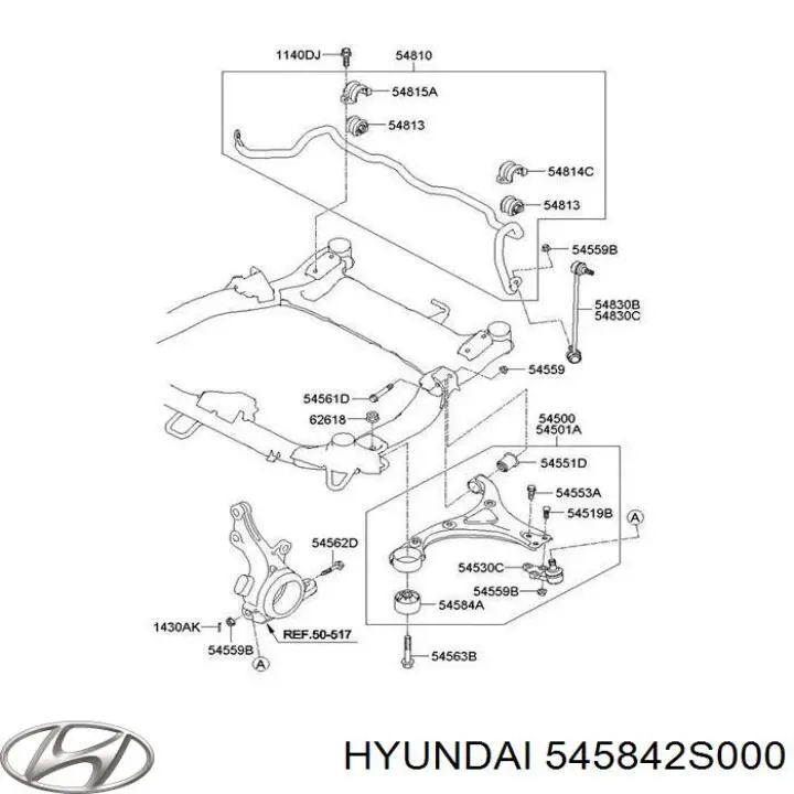 Silentblock de brazo de suspensión Hyundai/Kia 545842S000 precio, desde 12,84 EUR