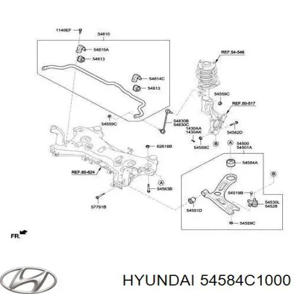 Comprar 54584C1000 Hyundai/Kia Silentblock