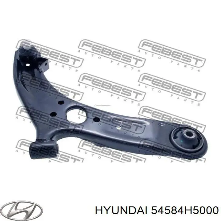 54584H5000 Hyundai/Kia silentblock de suspensión delantero inferior