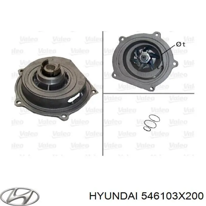 546103X200 Hyundai/Kia soporte amortiguador delantero