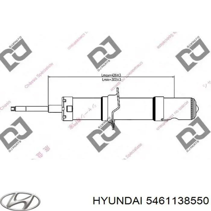 5461138550 Hyundai/Kia amortiguador delantero