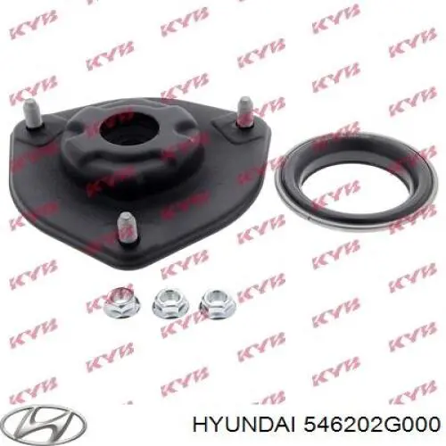 546202G000 Hyundai/Kia soporte amortiguador delantero derecho