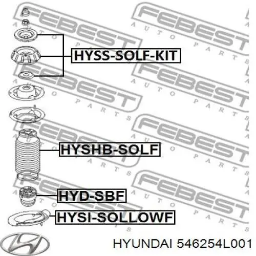 546254L001 Hyundai/Kia fuelle, amortiguador delantero