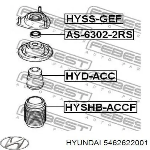 5462622001 Hyundai/Kia almohadilla de tope, suspensión delantera