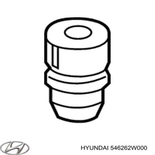 Almohadilla de tope, suspensión delantera para Hyundai Santa Fe (DM)