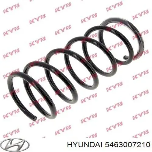 5463007210 Hyundai/Kia muelle de suspensión eje delantero