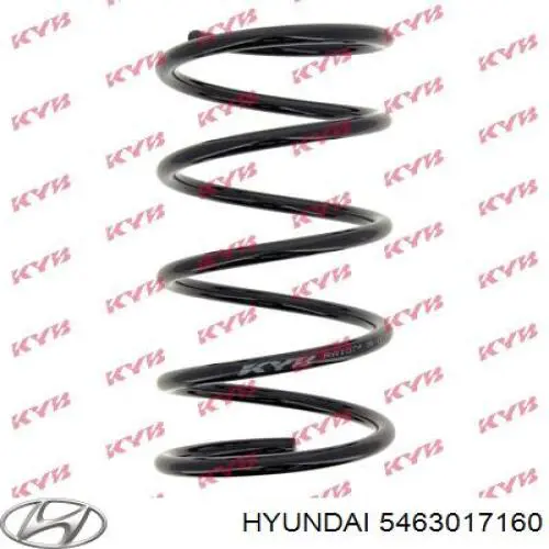 5463017160 Hyundai/Kia muelle de suspensión eje delantero