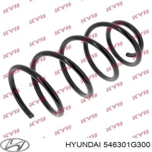 546301G300 Hyundai/Kia muelle de suspensión eje delantero