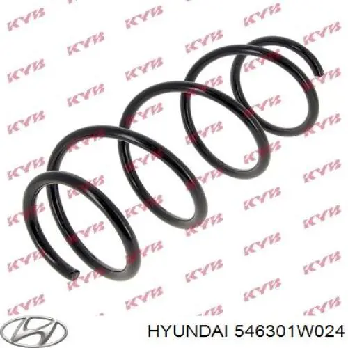 546301W020 Hyundai/Kia muelle de suspensión eje delantero