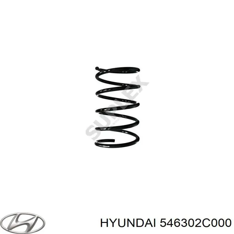 546302C000 Hyundai/Kia muelle de suspensión eje delantero
