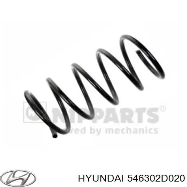 546302D020 Hyundai/Kia muelle de suspensión eje delantero