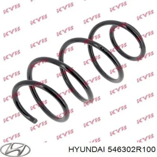 546302R100 Hyundai/Kia muelle de suspensión eje delantero