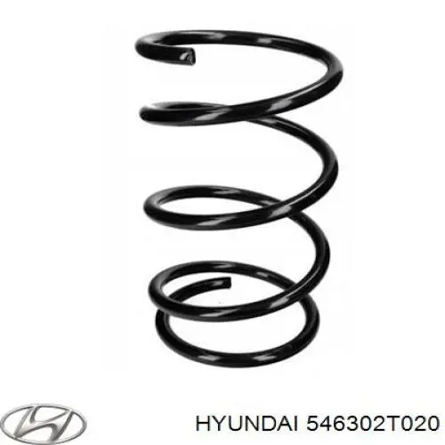 546302T020 Hyundai/Kia muelle de suspensión eje delantero