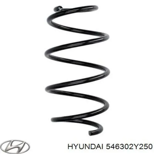 546302Y250 Hyundai/Kia muelle de suspensión eje delantero