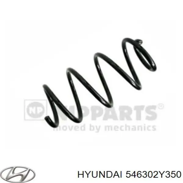 546302Y350 Hyundai/Kia muelle de suspensión eje delantero
