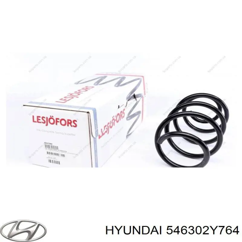 546302Y764 Hyundai/Kia muelle de suspensión eje delantero