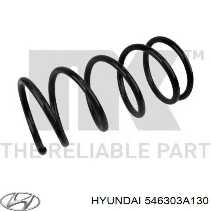 546303A130 Hyundai/Kia muelle de suspensión eje delantero