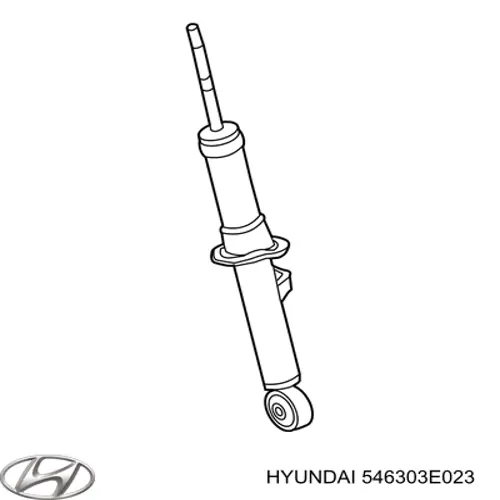 Amortiguador eje delantero izquierda Hyundai/Kia 546303E023