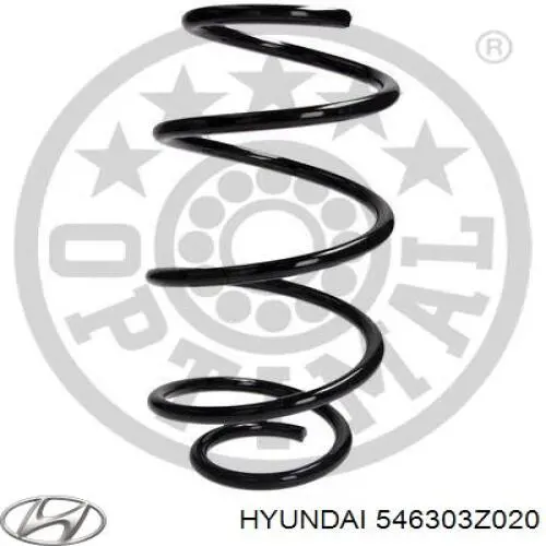 546303Z020 Hyundai/Kia muelle de suspensión eje delantero