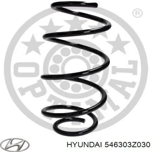 546303Z030 Hyundai/Kia muelle de suspensión eje delantero