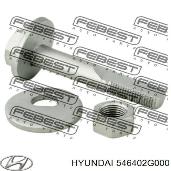 Perno interior del brazo de caída trasero Febest 1229004KIT