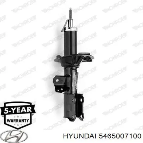 Amortiguador eje delantero izquierda Hyundai/Kia 5465007100