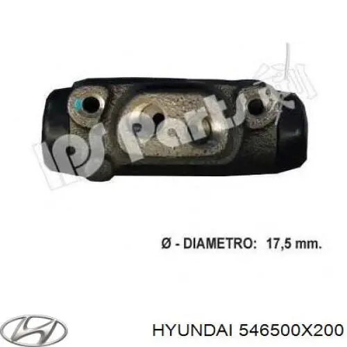 Amortiguador eje delantero izquierda Hyundai/Kia 546500X200